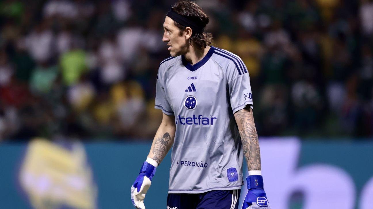 Cássio fora em 2026: lesão grave deixa Cruzeiro em alerta na lanterna