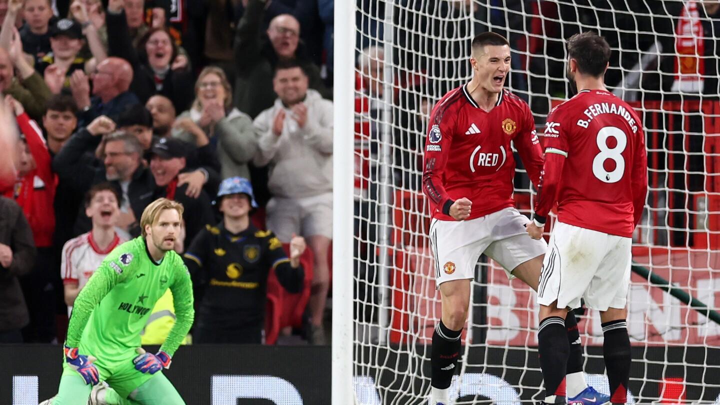 Manchester United 2x1 Brentford: Casemiro e Sesko firmam United no G3