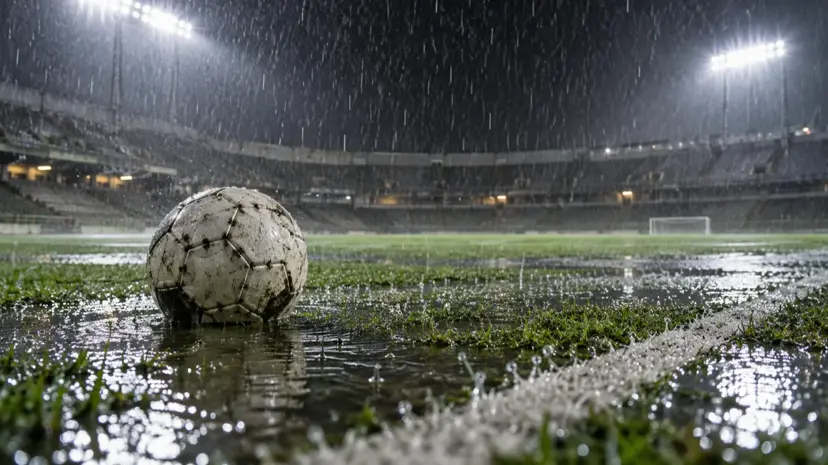Santos x Bahia: bola presa na água não é espetáculo