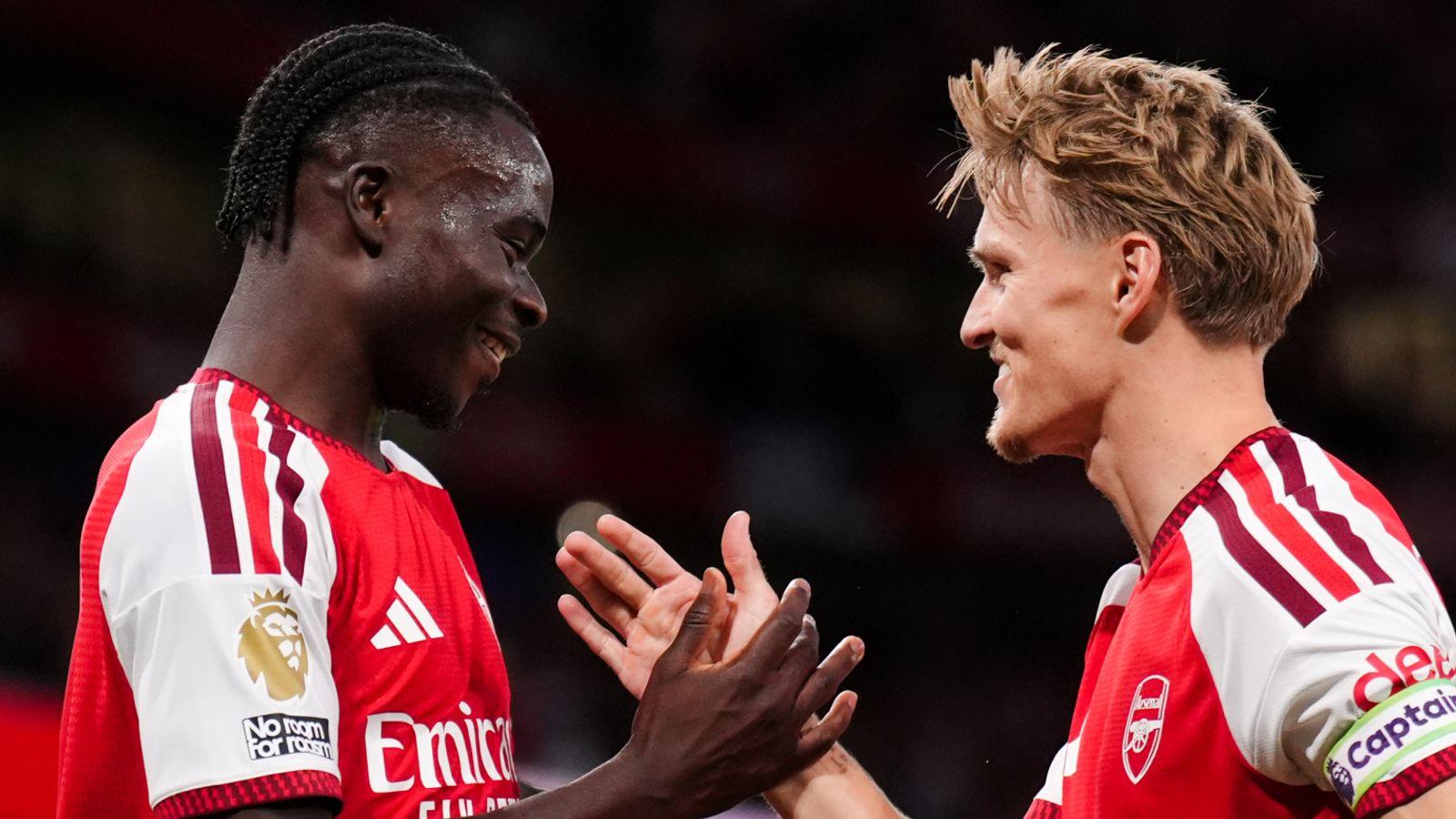 Arsenal goleia Coventry e estreia com vitória na Premier