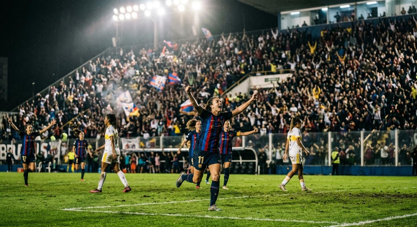 Barcelona 6x2 Real Madrid: Clásico UCL Feminina vira goleada