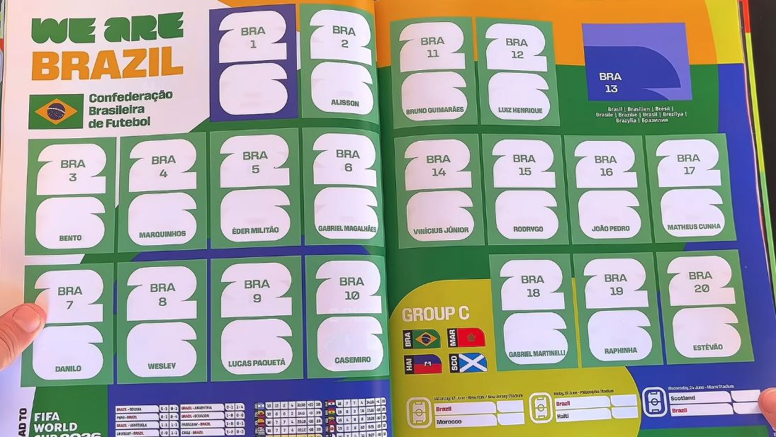 Neymar não está no álbum da Copa 2026. E o Brasil está bem assim