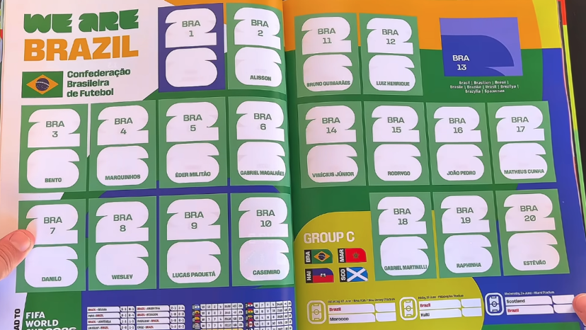 Neymar não está no álbum da Copa 2026. E o Brasil está bem assim