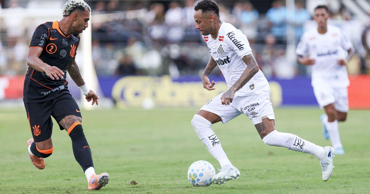 Santos 1x1 Corinthians: Neymar apagado e Santos com 9 sobrevive
