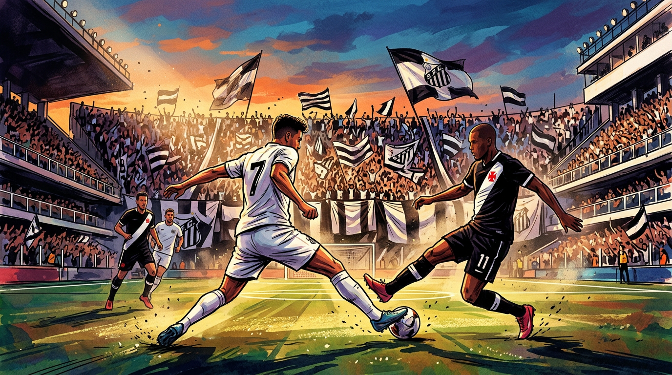 Santos x Vasco: escalação, onde assistir e análise tática | Brasileirão 2026